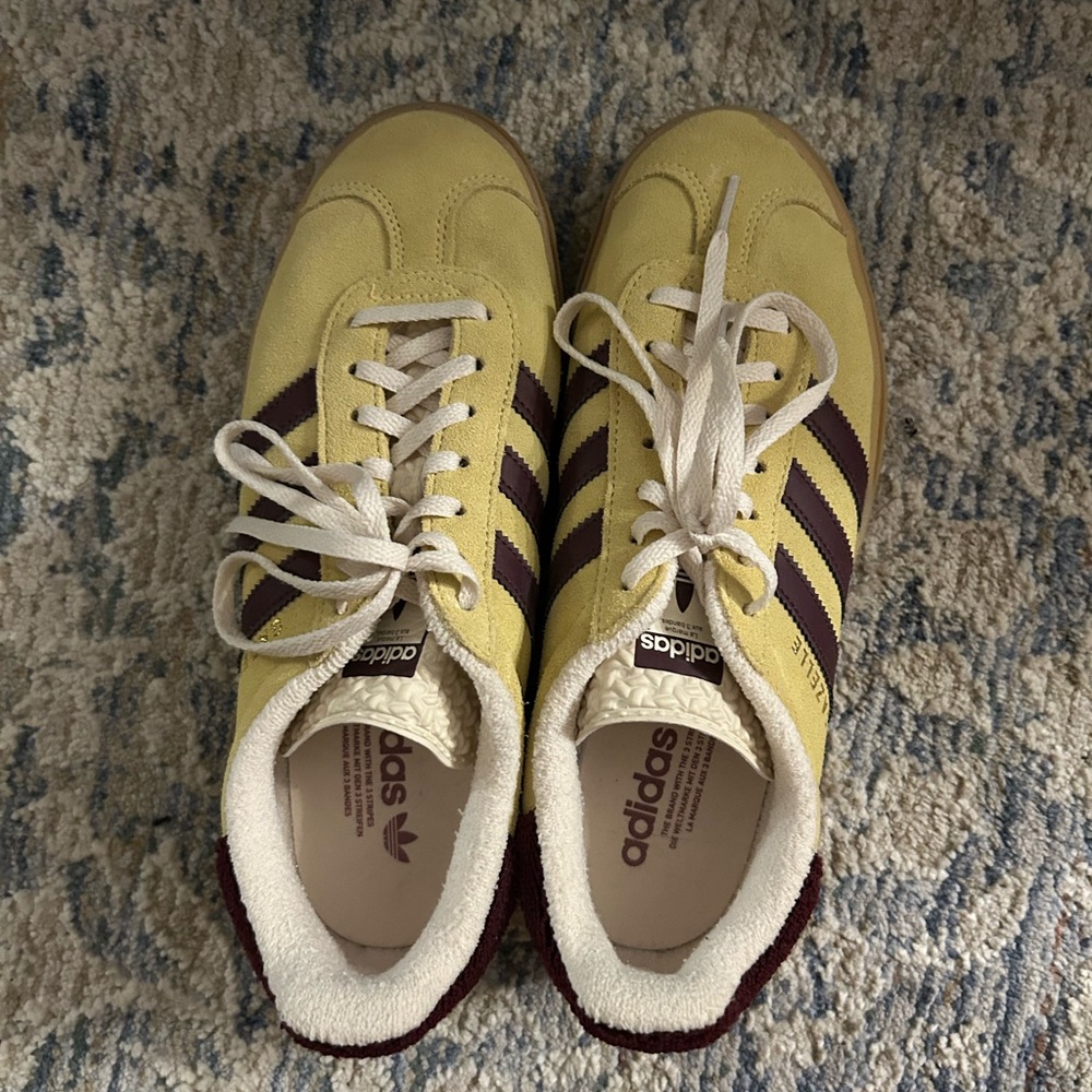 adidas Yellow and Brown Women's Sneakers